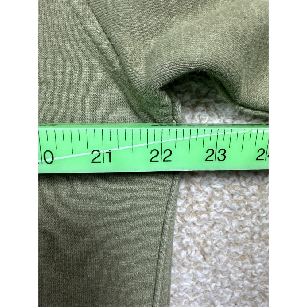The North Face Hoodie Men's Sz Med Green Big Logo Hooded Sweatshirt - Picture 7 of 10